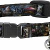 Small Animal Buckle-Down | Buckle-Down Breakaway Cat Collar - Alice In Wonderland Movie Encounters - 1/2\" Wide - Fits 9-15\" Neck - Large