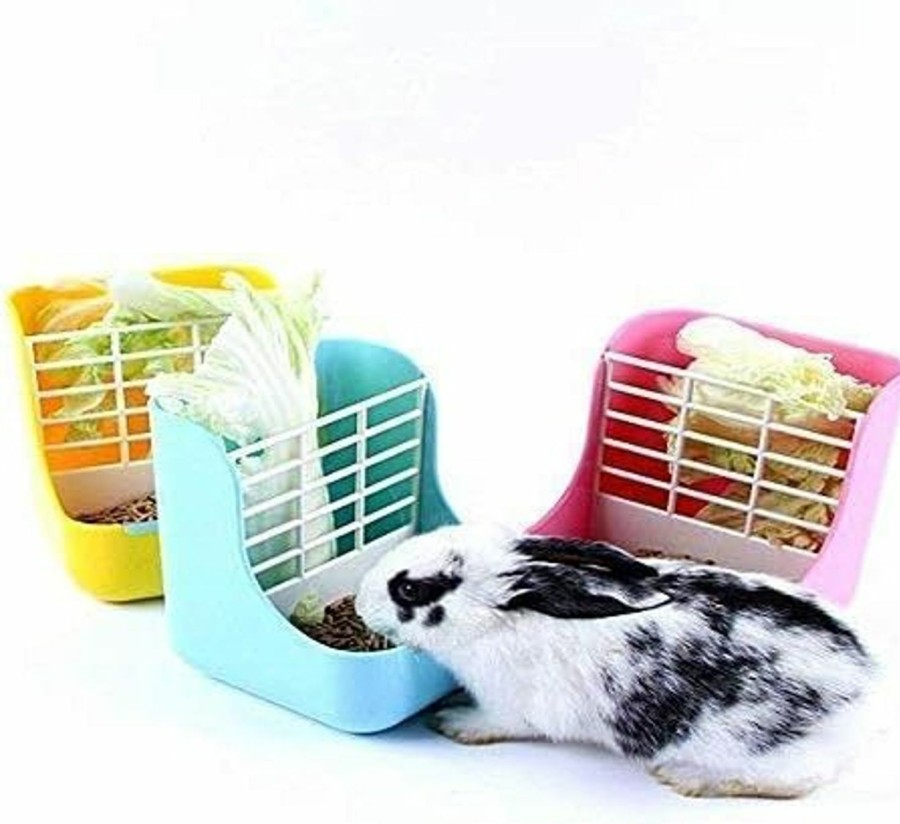 Small Animal RUBYHOME | Rubyhome Rabbit Feeders Hay Food Bin Feeder, Grass And Food Double Use Rabbit Feeder,Hay Feeders Supply For Rabbit Guinea Pig Chinchilla