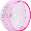 Small Animal TOPINCN | Hamster Silent Roller Mouse Silent Running Exercise Wheel Plastic Pet Toy Rotating Ferris Wheel For Mice Rats Hamster Small Animals Guinea Pig Chinchilla(Pink)