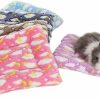 Small Animal FLAdorepet | Fladorepet Small Animal Guinea Pig Hamster Bed House Winter Warm Squirrel Hedgehog Rabbit Chinchilla Bed Mat House Nest Hamster Accessories (S, Random)