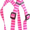 Small Animal Yellow Dog Design | Yellow Dog Design Pink And Pink Stripe Step-In Dog Harness, Medium-3/4 Wide And Fits Chest Of 15 To 25\"