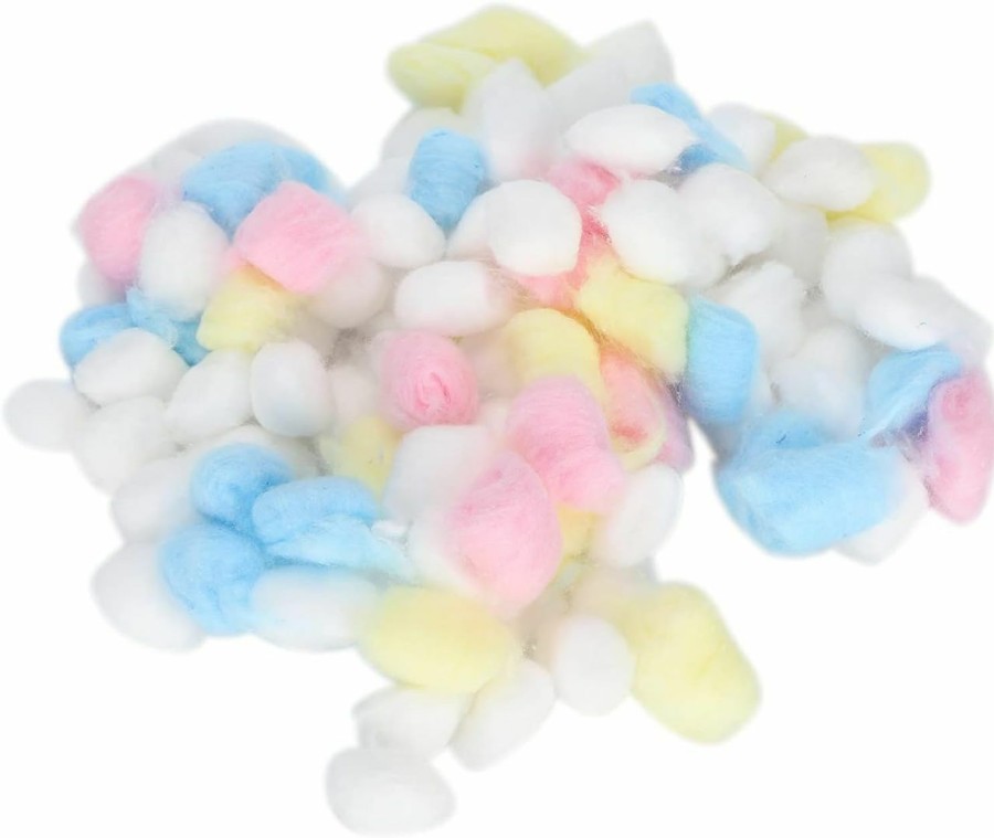 Small Animal GLOGLOW | Gloglow 1 Bag Hamster Cotton Balls, Filler Colorful Cotton Warm Bedding Cotton Balls Filler For Hamster House Small Animals Hibernation Hamster Chinchillaexercise Wheels