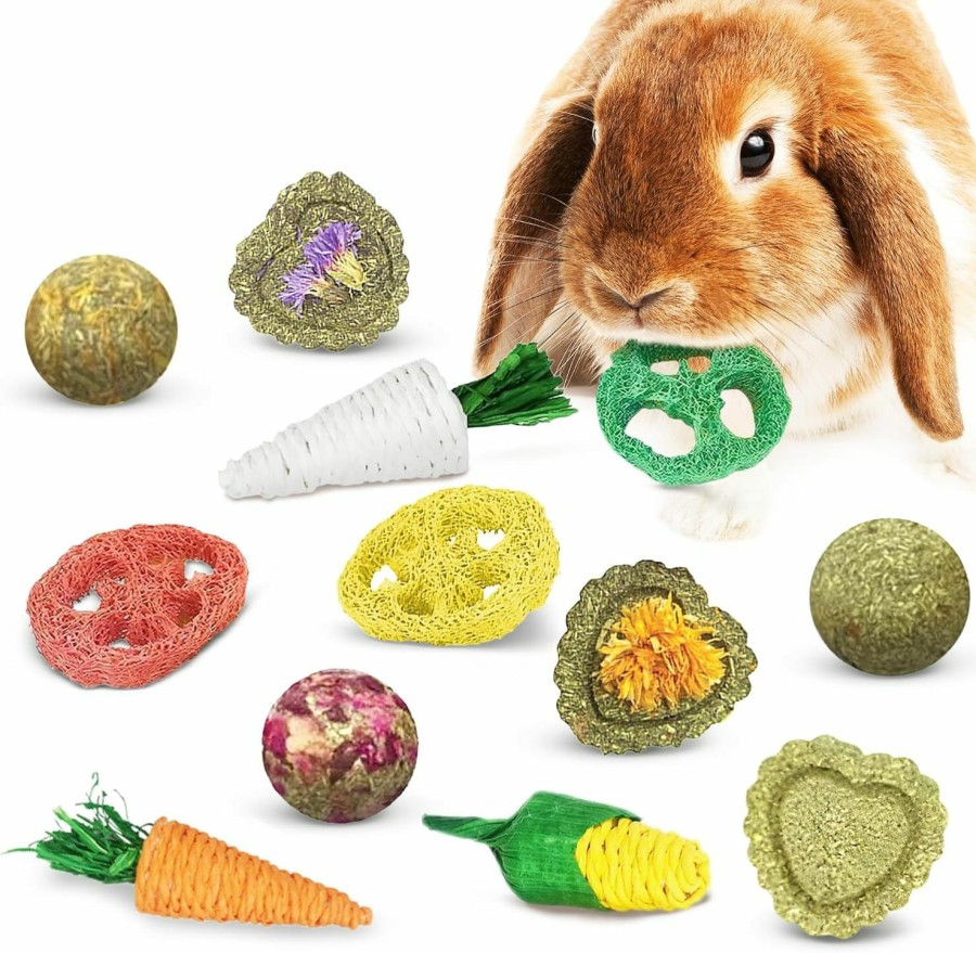 Small Animal JOR | Jor Bunny Pocket Bonbons, Adorable Variety Of Bonbons, Enticing And Satisfying Textures And Taste, Keeps Teeth Trim And Saves Your Shoes, 12 Pcs