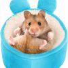 Small Animal SAWMONG | Sawmong Hamster Mini Bed, Warm Small Pets Animals House Bedding, Lightweight Cotton Sofa For Dwarf Hamster