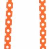 Small Animal Yellow Dog Design | Yellow Dog Design Tangerine Polka Dot Coupler Dog Leash-Size Small-3/8 Inch Wide And 9 To 12 Inches Long