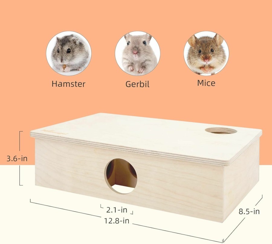 Small Animal Niteangel | Niteangel Multi-Chamber Hamster House Maze: - Multi-Room Hideouts & Tunnel Exploring Toys For Hamster Gerbils Mice Lemmings (6-Room Large)