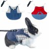 Small Animal MERCRI | 2 Pcs Rabbit Harness And Leash Small Animals Clothes Hooded Outfit For Bunny Guinea Pig Harness Small Pet Hoodies For Kitten Tiny Puppy Adult Hedgehog And Other Small Breeds (A, Medium)