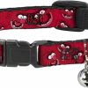 Small Animal Buckle-Down | Buckle-Down Breakaway Cat Collar - Animal Expressions Scattered Reds - 1/2\" Wide - Fits 6-9\" Neck - Small