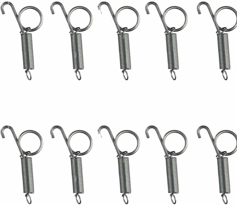 Small Animal Pokinge | 10Pcs Cage Door Spring Hook,Metal Spring Cage Lock 2.9 Inches Animal Cage Lock Finger Spring Lock Hook For Pet Cage Door