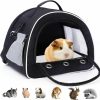 Small Animal LWYMX | Small Pet Carrier For Travel, Lwymx Portable Guinea Pig Carrier Bag, Small Animal Cage Hamster Backpack For Squirrel, Rabbit, Bunny, Hedgehog, Bird, Rat And The Other Small Animals