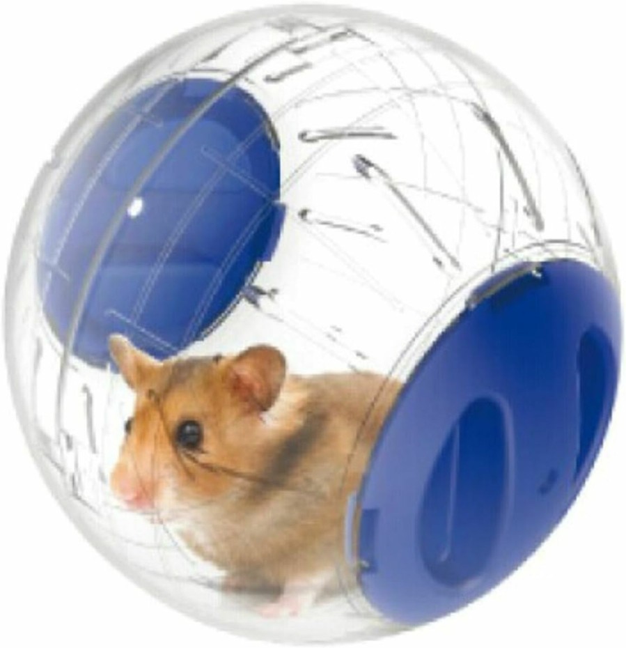 Small Animal emours | Small Animal Activity Toy Boredom Breaker Run Around Exercise Rolling Balls Toy For Dwarf Hamsters (5.9 Inch, Blue)