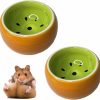 Small Animal Tfwadmx | Hamster Bowl, Ceramic Guinea Pig Water Bowl Small Animal Food Dish For Syrian Hamster Rabbit Gerbil Chinchilla Hedgehog Sugar Glider Rat (2 Pcs)