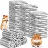 Small Animal Moukeren | Moukeren 20Pcs Guinea Pig Fleece Bedding Blankets Bulk Washable Small Animal Fleece Cage Liners Pet Wash Cloth Sleeping Mat Cover For Hamster Chinchilla Rabbit Hedgehog(Multicolor, 14 X 30 Inch)