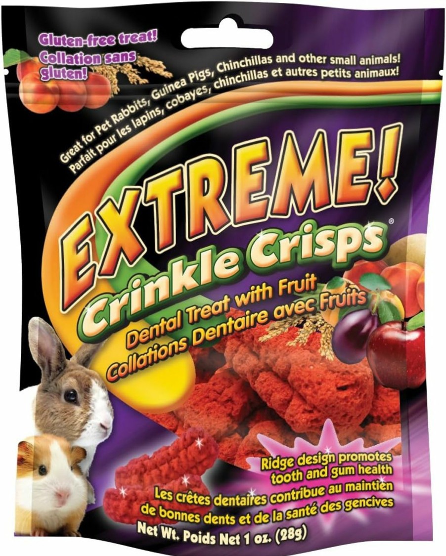 Small Animal F.M. Brown's | F.M.Brown'S Extreme! Crinkle Crisps Dental Treat With Fruit, 1 Oz