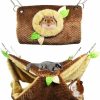 Small Animal ISMARTEN | Small Animal Hammock, Hamster Hanging Bunkbed Hammock & Tunnel Warm Bed House Cage Nest Cage Hanging Tunnel And Hammock For Sugar Glider Squirrel Hamster Parrot Mice Chinchilla Flying Squirrel Rat