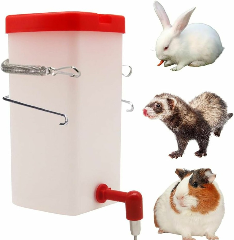 Small Animal Achicklead | Achicklead (32Oz) Anti Bite Small Animal Brass Nozzle Water Bottle, Hanging Cage Automatic Small Pet Food Bowl Water Bottle Dispenser For Bunny Hamster Guinea Pig Chinchilla Mouse, Bpa Free