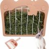 Small Animal RMNHPTK | Rmnhptk Rabbit Hay Feeder, Large Capacity Hay Dispenser Hanging Feeding Hay Rack For Rabbit Guinea Pig Chinchilla Small Animals (Pink)