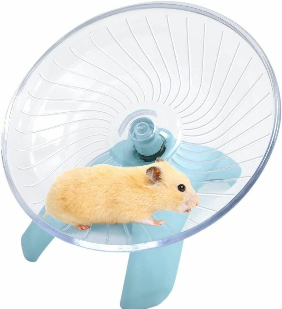 Small Animal Litewoo | Litewoo Hamster Wheel Flying Saucer Exercise Toys, Silence Quite Spinner, For Gerbil Rat Mouse Mice Dwarf Hamster And Other Small Animal(Dark Red)