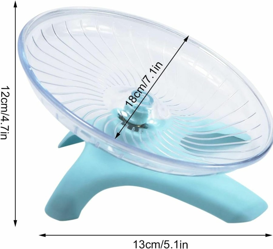 Small Animal Litewoo | Litewoo Hamster Wheel Flying Saucer Exercise Toys, Silence Quite Spinner, For Gerbil Rat Mouse Mice Dwarf Hamster And Other Small Animal(Dark Red)