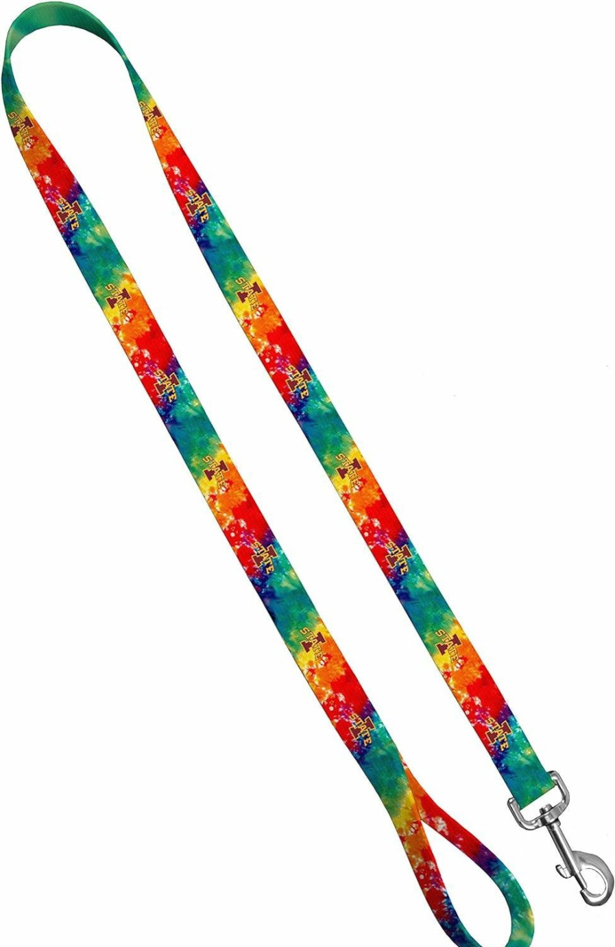 Small Animal Moose Pet Wear | Moose Pet Wear Leash 1\" X 6', Iowa State - Logo On Tie Dye