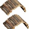 Small Animal PINVNBY | Pinvnby Wooden Hamster Bridge,Rat Chew Toys For Chinchillas Guinea Pigs Hamster Mouse Rat, Rodents Ladder Toy For Small Animal (2Pack)