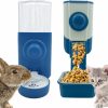 Small Animal MUYG | Muyg Automatic Rabbit Feeder Water,Hanging Gravity Auto Food & Waterer Set,Removable Cage Pet Food Bowl For Small Animals Rabbits Chinchilla Guinea Pig Ferret(Blue)