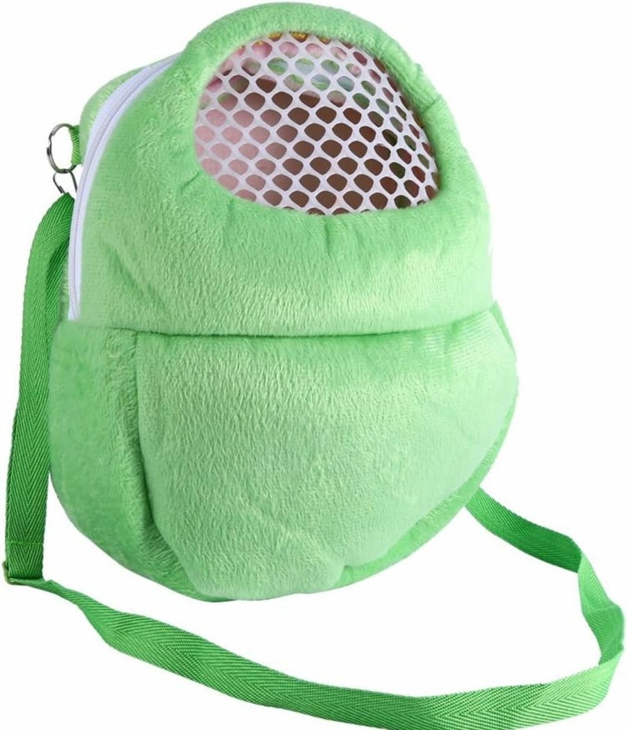 Small Animal Yosoo | Pet Carrier Bag Pet Pocket,21 * 25Cm Pet Carrier Pocket Hamster Rabbit Ferret Travel Slee Hanging Bed Bag (Green) Siberian Hamster Travel Cage Siberian Hamster Travel Cage