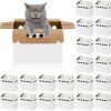 Small Animal Tenceur | Tenceur 20 Pack Cardboard Pet Carrier Disposable Small Animal Carrier White Puppy Cat Transport Carrier Box For Chicken Hamsters Gerbils Birds Reptiles, 11 X 6 X 8 Inches