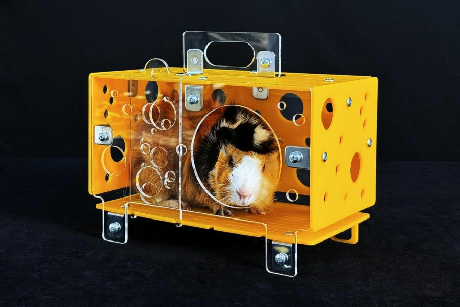 Small Animal GuineaLoft | Guinealoft Guinea Pig Cheese House (Double) - The Ultimate Guinea Pig Hideout By Seasoned Owners Who Tried Everything Out There - Exclusive By Guinea Loft