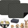 Small Animal HERCOCCI | Hercocci Guinea Pig Fleece Cage Liners, Super Absorbent Reusable & Washable Guinea Pig Pee Pads Bedding For Rabbit Chinchilla Hedgehog Gerbil Hamster (2 Pack - 23.6'' X 17.7'')