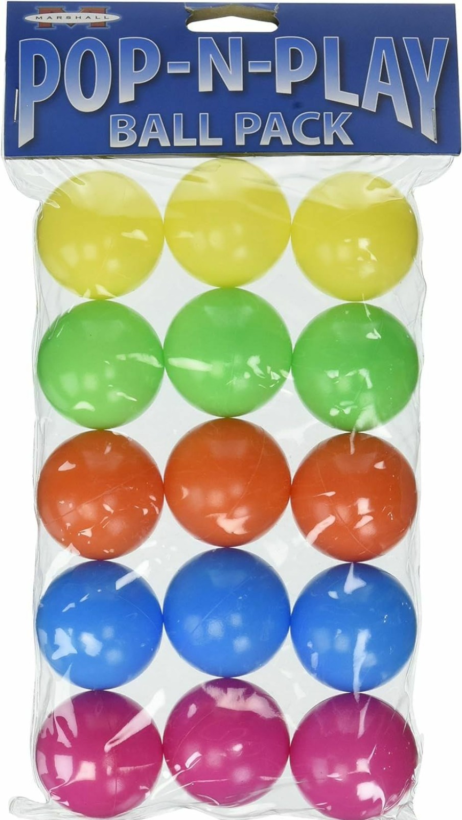 Small Animal Marshall Pet Products | (2 Packages) Marshall Pet Products Pop-N-Play Ball - Each Package Contains 15 Balls