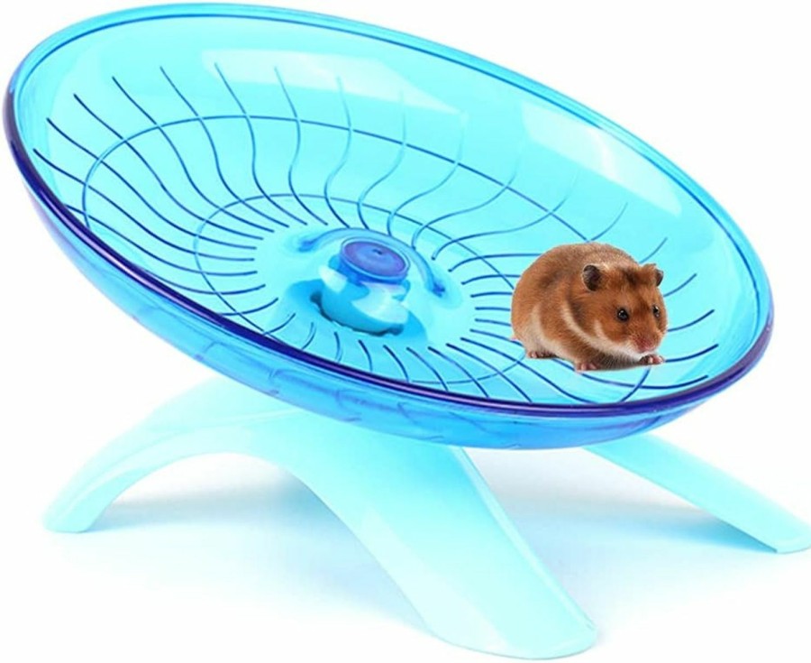 Small Animal YuanYouTong | Yuanyoutong Hamster Wheel Hamster Toys Plastic Hamster Flying Saucer Silent Running Exercise Wheel For Syrian Hamster, Hedgehog, Gerbils, Mice, Guinea Pig, Chinchilla, Small Animals, Pets, 7 Inch