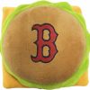 Small Animal Pets First | Pets First Plush Dog Toys - Stadium Theme Snacks - Cutest Plush Toy For Dogs & Cats With Inner Squeaker & Premium Embroidery Of Baseball Team Name/Logo. Los Angeles Dodgers Cheese Burger Dog Toy