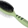 Small Animal Coastal | Coastal Pet Safari Pin And Bristle Combo Dog Brush With Plastic Handle - 2-In-1 Wire Pin Brush And Dog Bristle Brush - Ideal For Multi-Dog Household - For Dogs With Short And Long Hair - Large