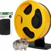 Small Animal Exotic Nutrition | Silent Runner Wheel - 9\" Regular - Exercise Wheel (Yellow)