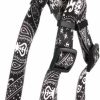 Small Animal Yellow Dog Design | Yellow Dog Design Black Bandana Step-In Dog Harness, X-Small