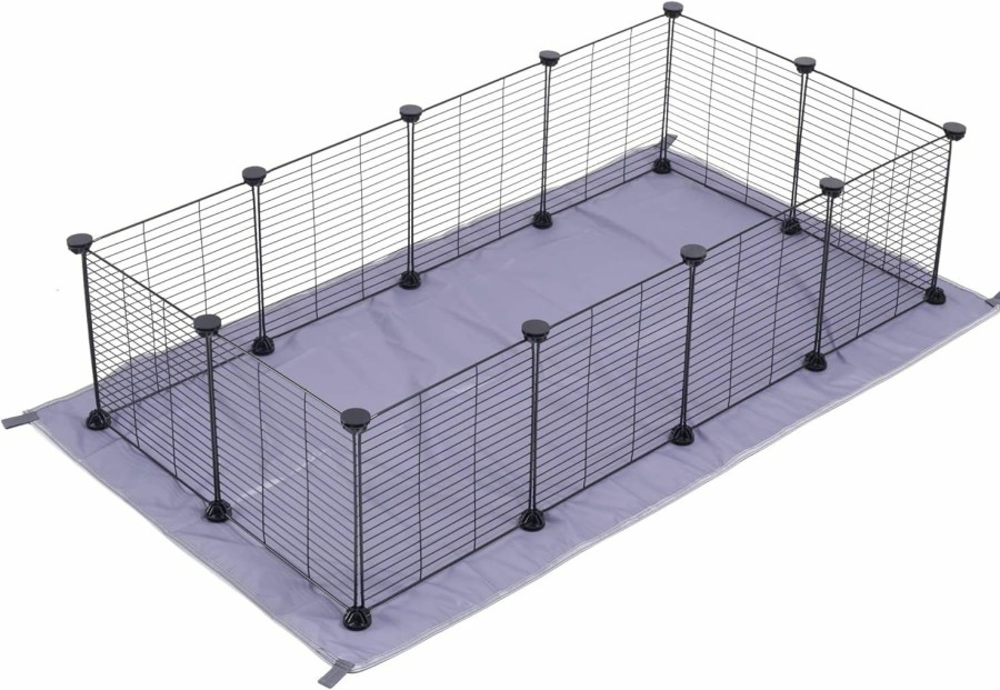 Small Animal LURIVA | Luriva Diy Guinea Pig Cage With Mat, Small Animal Playpen, Pet Playpen, Rabbit Cage, Small Animal Cage, Puppy Dog Playpen, Indoor Outdoor Yard Fence,12 X 12 Inch, 12 Panels