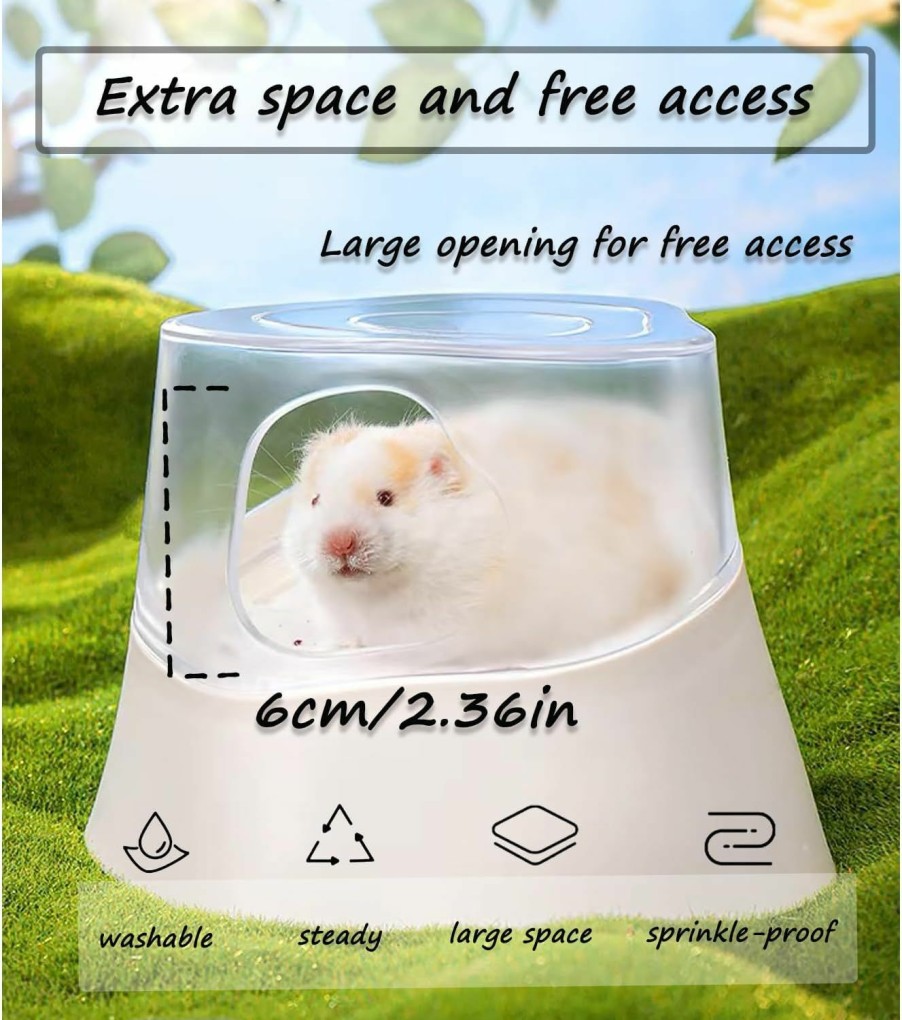 Small Animal Pawsayes | Hamster Sand Bath Box Container Small Tree Stumps Cute Hamster Bath Toilet Digging Sand Container Cage Accessories For Hamster Mice Gerbil