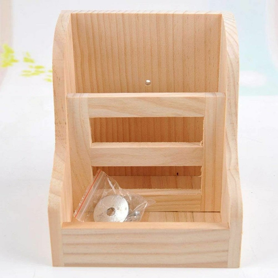 Small Animal Litewoo | Litewoo Rabbit Feeder Guinea Pig Hay Feeder Natural Wood Food Bowl For Bunny Guinea Pig Squirrel Chinchilla Small Animals