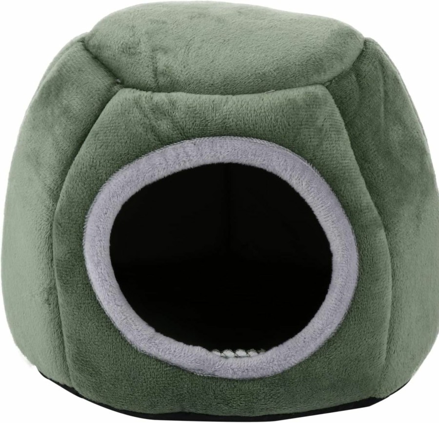 Small Animal BCOATH | Bcoath Hamster Cotton Nest Hamster Hut Small Animal Bed Ferret Nest Cat Bed Cave Stuffed Hamster Small Pets House Hedgehog Hideout Guinea Pig Bedding Pet Nest Closed Short Plush Tableware