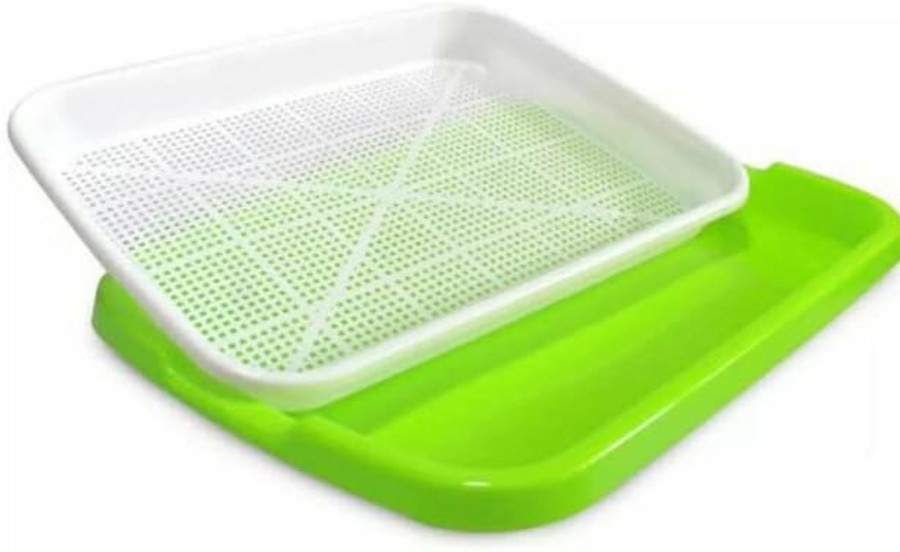 Small Animal Generic | Small Animal Litter Box Toilet - Square Litter Tray Cage Toilet Potty For Rabbits, Pigs, Ferrets, Chinchillas, Hamsters, Kitty - Green