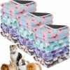 Small Animal Newwiee | Newwiee 12 Pcs Fleece Guinea Pig Blankets Washable Guinea Pig Cage Liners Small Animal Reversible Blanket Bed Sofa Protector Waterproof Pee Pad Sleep Mat For Hamster Puppy (Paw,18'' X 13'')