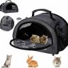 Small Animal Sixbaola | Sixbaola Guinea Pig Carrier,Portable Hamster Carrier Bag,Rabbit Bunny Travel Carrier Outdoor Handbag, Breathable Hamster Carrier With Water Bottle Holder And Removable Liner For Animal Carrier(G-L)