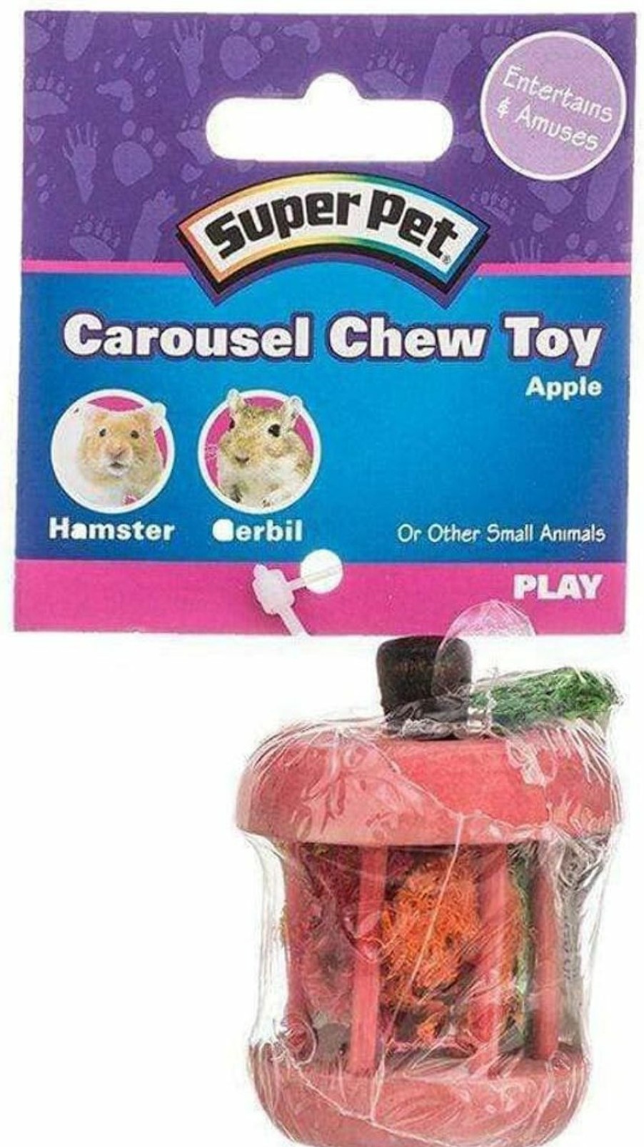 Small Animal Kaytee | Kaytee Carousel Chew Toy Apple Small