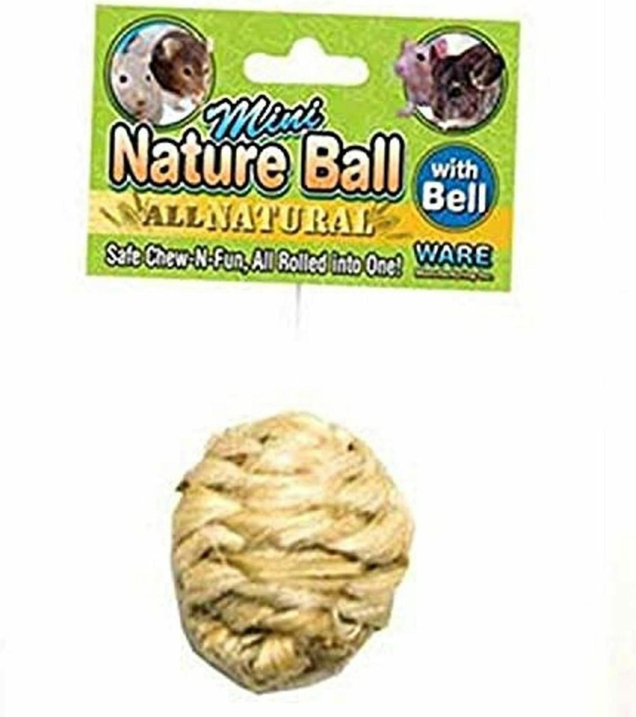 Small Animal Ware Manufacturing | Ware Manufacturing Sisal All Natural Nature Pet Chew Ball, Mini