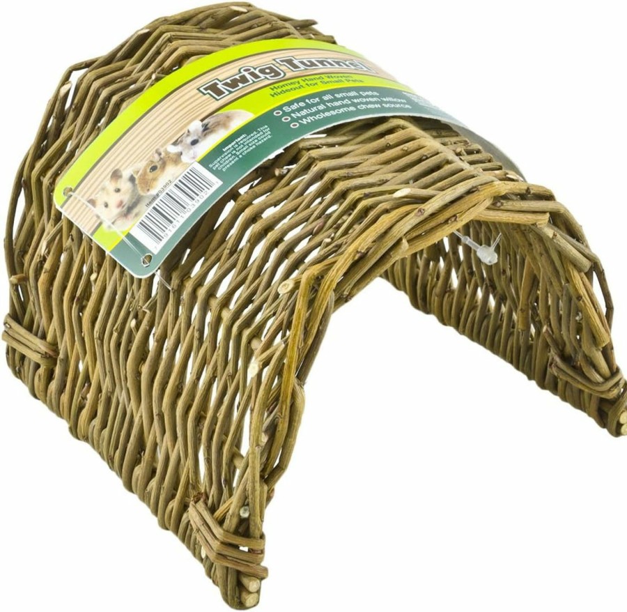 Small Animal Ware Manufacturing | Ware Manufacturing Hand Woven Willow Twig Tunnel Small Pet Hideout, Small