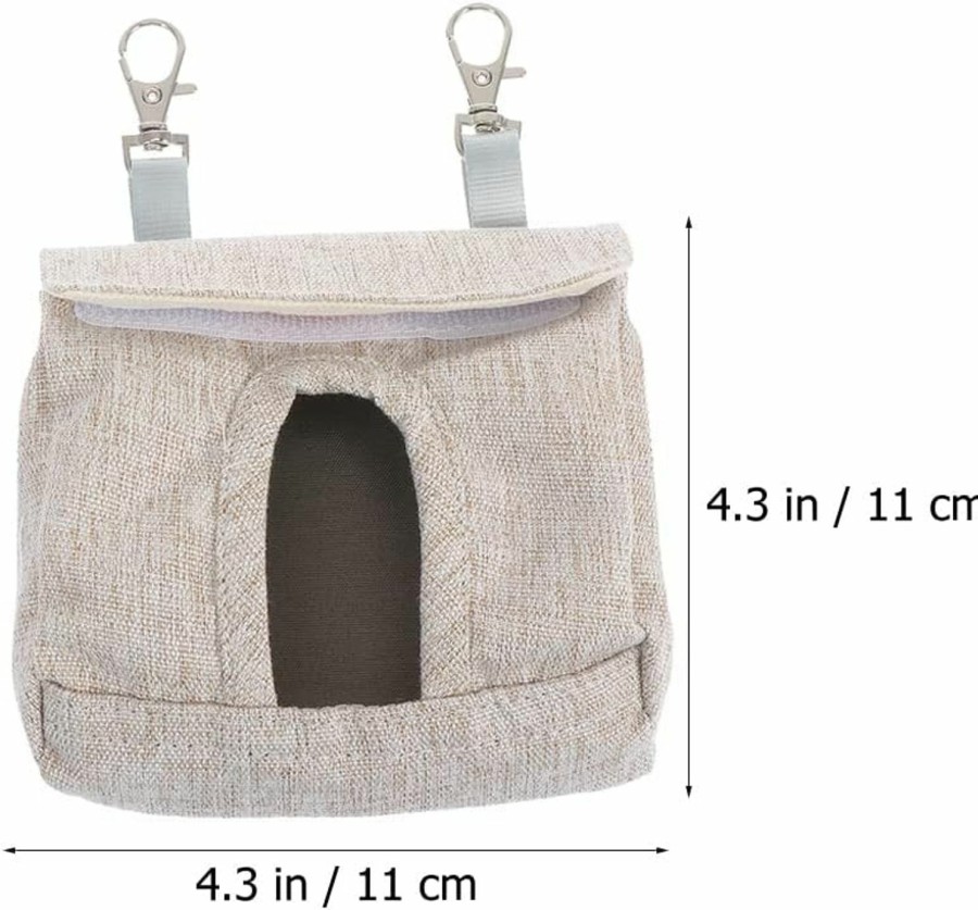 Small Animal LUOZZY | Luozzy 2 Pcs Rabbit Hay Feeder With Double Lobster Clasp Guinea Rabbit Feeder Fabric Bag Hanging Pets Feeder Bag - S Size