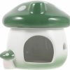 Small Animal Ipetboom | Ipetboom Ceramic Hamster Hideout Mushroom Shape Small Pet Hideout Hamster House Habitats Cool Bed Small Animals Pet Nest For All Season Dwarf Hamster Gerbil Mice