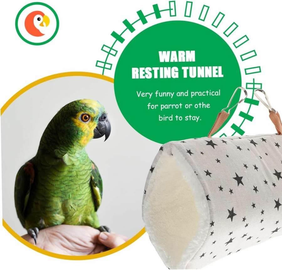 Small Animal generic | Generic Bed Comfortable Decorations Cage Glider Snuggle Hideaway Guinea Tunnel Red Hamster Rat Pets Small Hut Hideout Birds Accessories - Hammock Parrot Hanging Pet Plush Pigs Resting