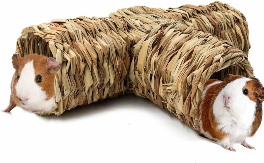 Small Animal BWOGUE | Bwogue Hamster Grass Tunnel Toy Nature'S Hideaway Guinea Pig Tunnels And Tubes Toys For Rats,Syrian Hamster,Ferrets,Guinea Pig,Chinchilla Hedgehog And Bunny